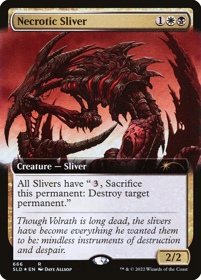 Magic the Gathering Card - Necrotic Sliver - MTG Circle