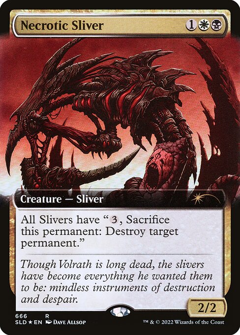 Magic the Gathering Card - Necrotic Sliver - MTG Circle