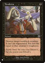Magic the Gathering Card - Vendetta - MTG Circle