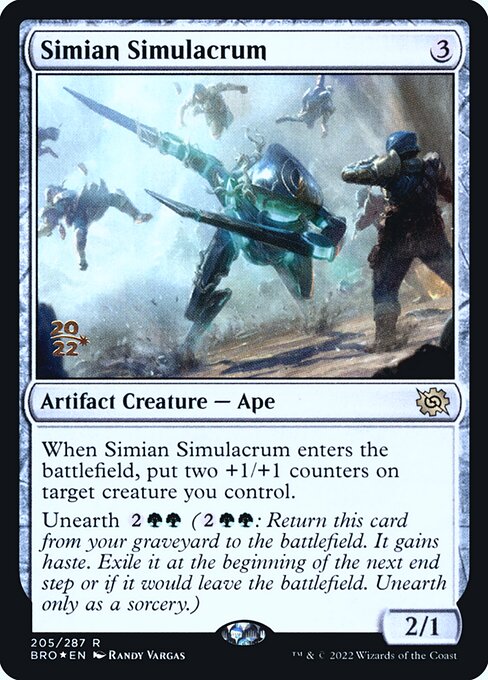 Magic the Gathering Card - Simian Simulacrum - MTG Circle