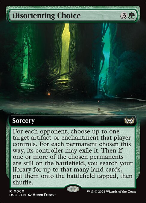 Magic the Gathering Card - Disorienting Choice - MTG Circle