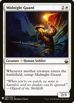 Magic the Gathering Card - Midnight Guard - MTG Circle