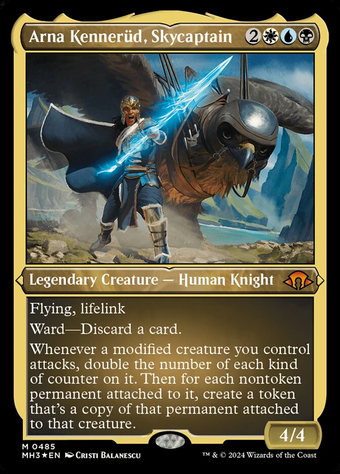 Magic the Gathering Card - Arna Kennerüd, Skycaptain - MTG Circle