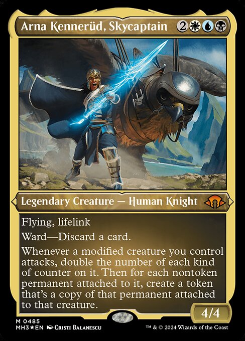 Magic the Gathering Card - Arna Kennerüd, Skycaptain - MTG Circle