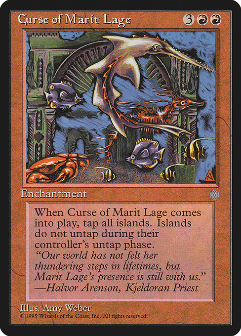 Magic the Gathering Card - Curse of Marit Lage - MTG Circle