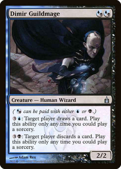 Magic the Gathering Card - Dimir Guildmage - MTG Circle