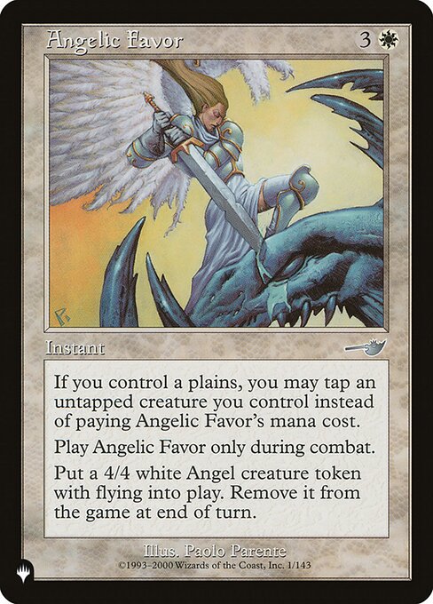 Magic the Gathering Card - Angelic Favor - MTG Circle