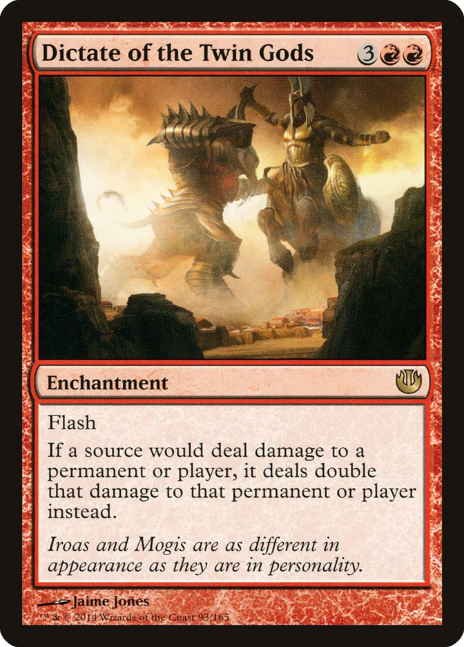 Magic the Gathering Card - Dictate of the Twin Gods - MTG Circle