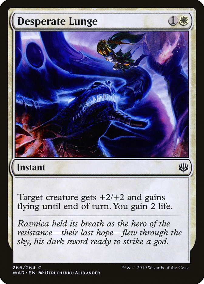 Magic the Gathering Card - Desperate Lunge - MTG Circle