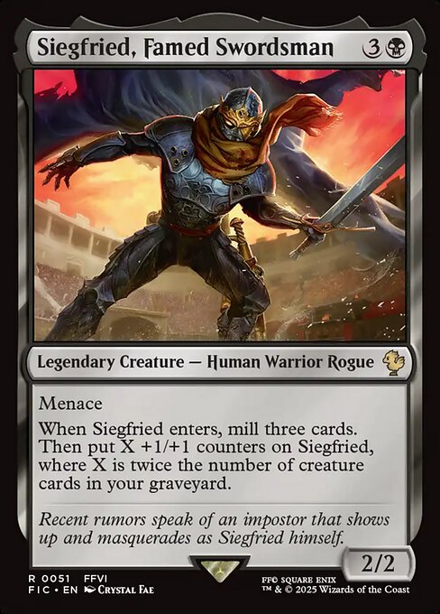 Magic the Gathering Card - Siegfried, Famed Swordsman - MTG Circle