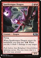 Magic the Gathering Card - Sparktongue Dragon - MTG Circle