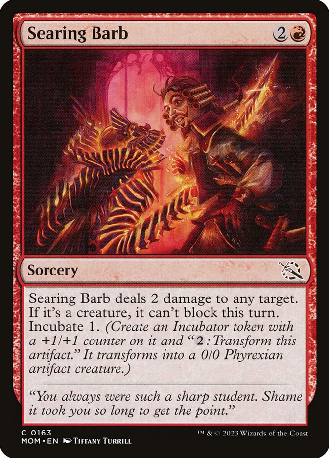 Magic the Gathering Card - Searing Barb - MTG Circle