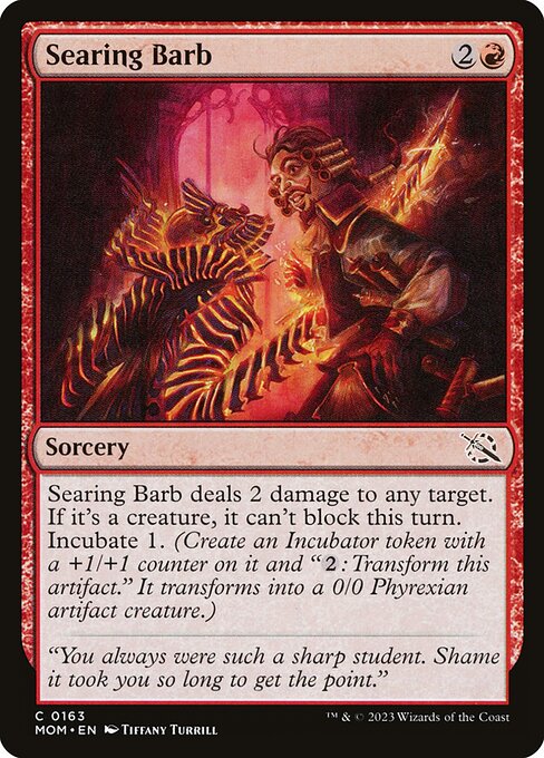 Magic the Gathering Card - Searing Barb - MTG Circle