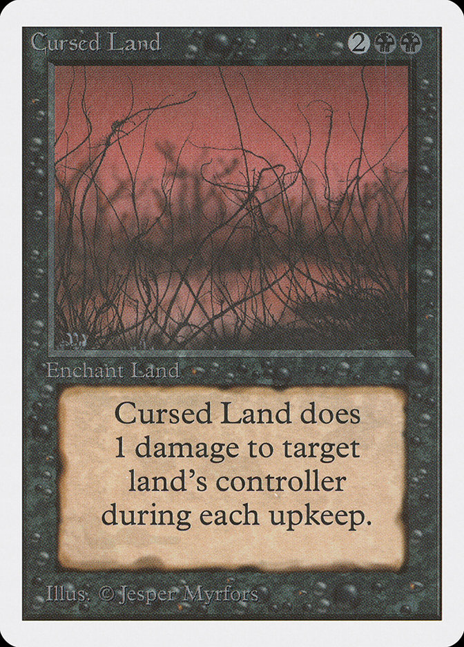 Magic the Gathering Card - Cursed Land - MTG Circle