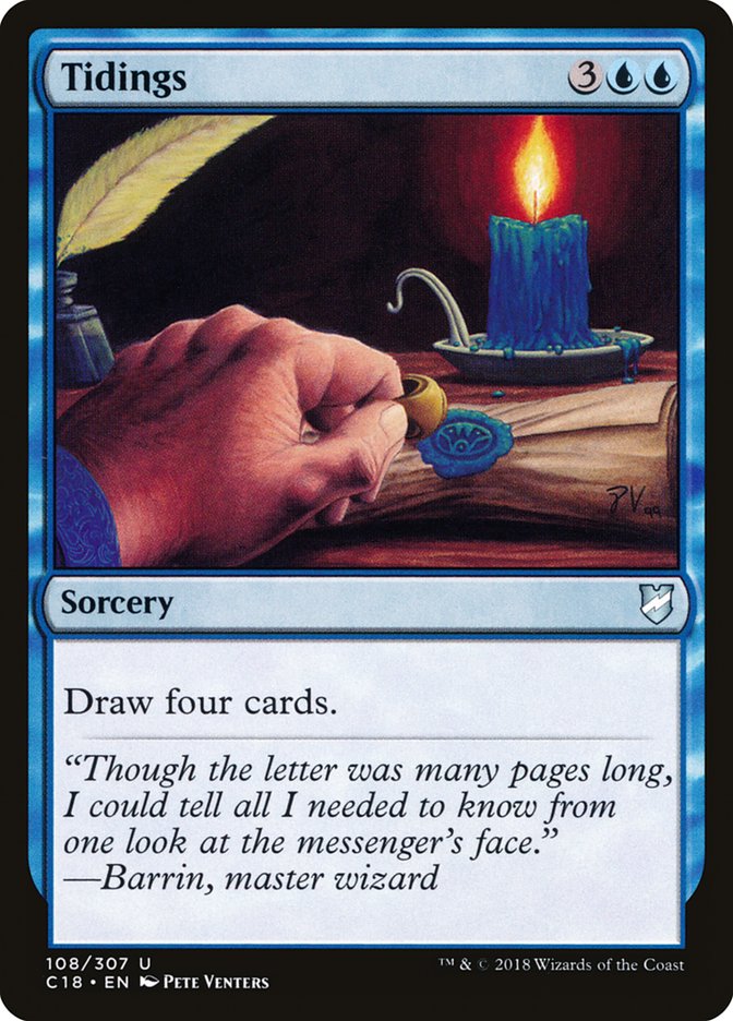Magic the Gathering Card - Tidings - MTG Circle