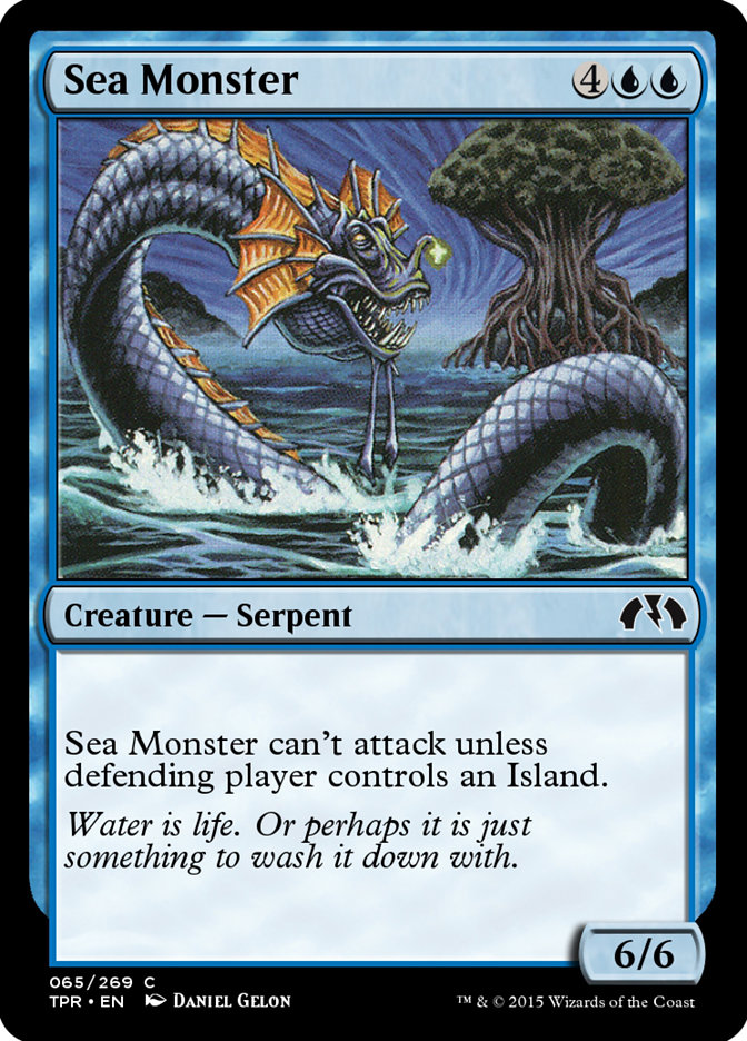 Magic the Gathering Card - Sea Monster - MTG Circle