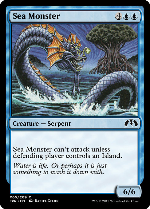 Magic the Gathering Card - Sea Monster - MTG Circle