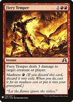 Magic the Gathering Card - Fiery Temper - MTG Circle