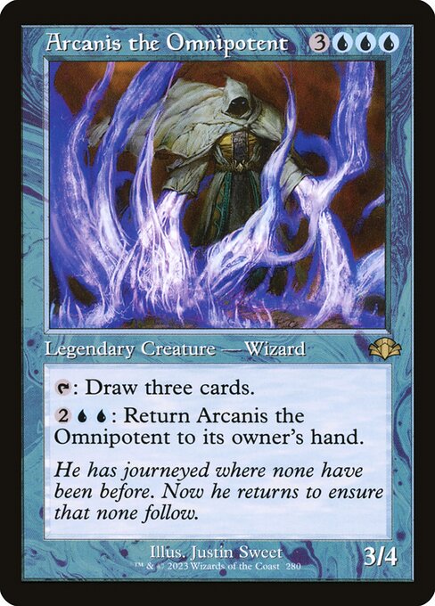 Magic the Gathering Card - Arcanis the Omnipotent - MTG Circle