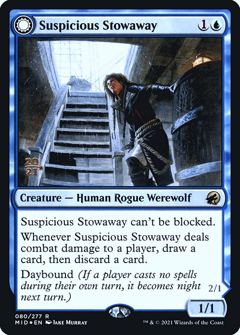 Magic the Gathering Card - Suspicious Stowaway - MTG Circle