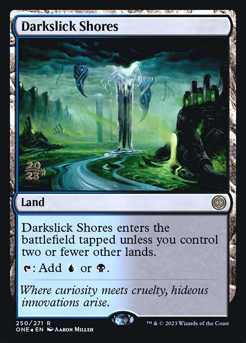 Magic the Gathering Card - Darkslick Shores - MTG Circle