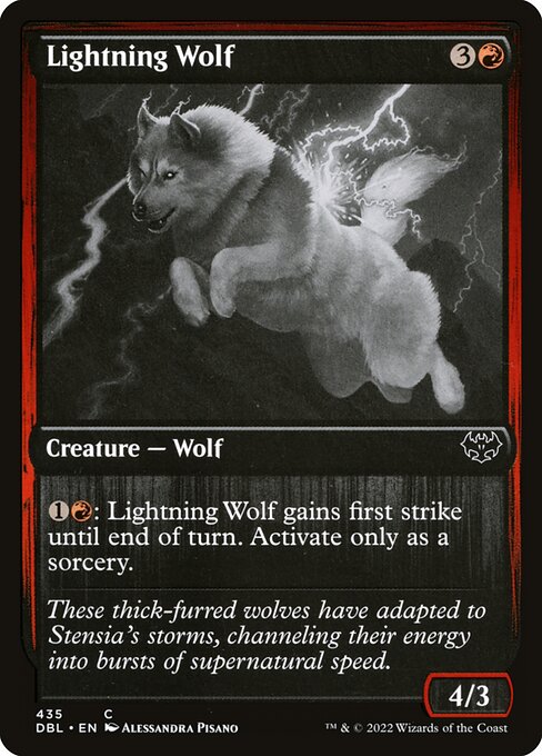 Magic the Gathering Card - Lightning Wolf - MTG Circle