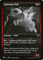 Magic the Gathering Card - Lightning Wolf - MTG Circle