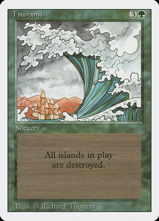 Magic the Gathering Card - Tsunami - MTG Circle