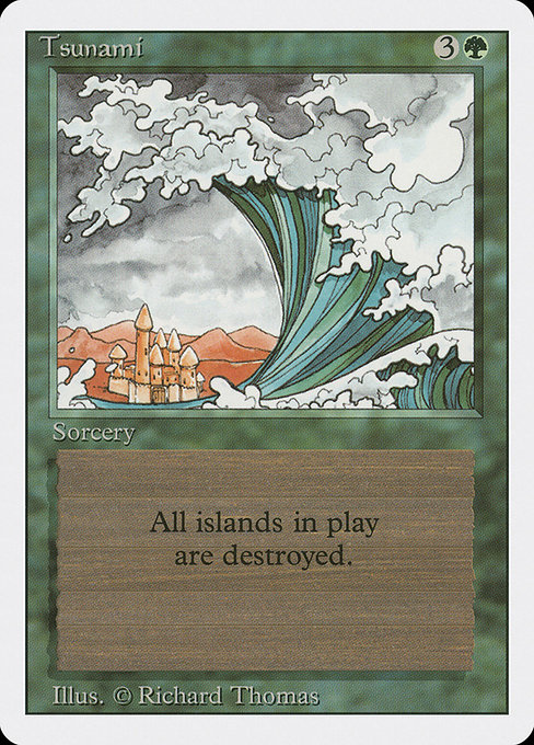Magic the Gathering Card - Tsunami - MTG Circle