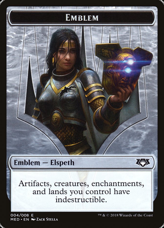 Magic the Gathering Card - Elspeth, Knight-Errant Emblem - MTG Circle