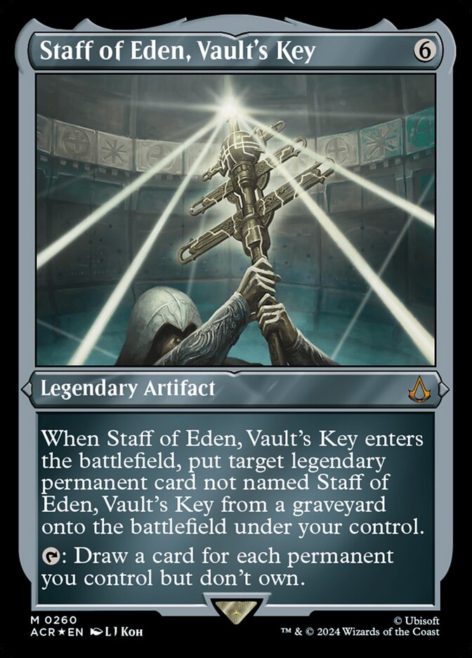 Magic the Gathering Card - Staff of Eden, Vault's Key - MTG Circle
