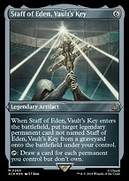 Magic the Gathering Card - Staff of Eden, Vault's Key - MTG Circle