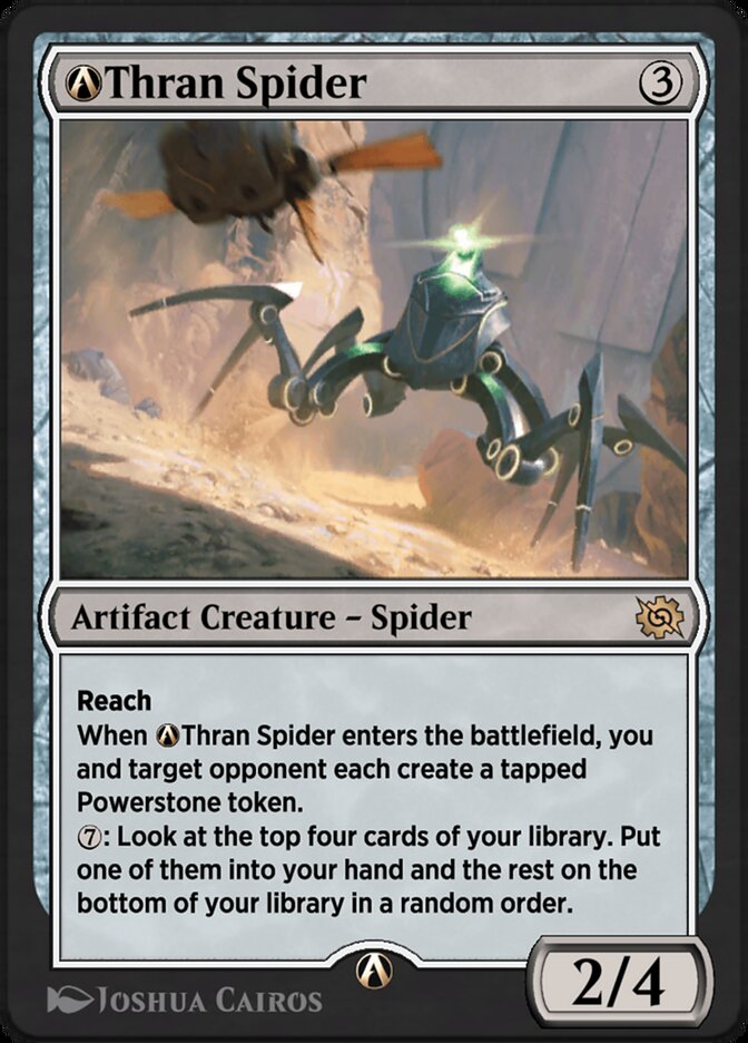 Magic the Gathering Card - A-Thran Spider - MTG Circle