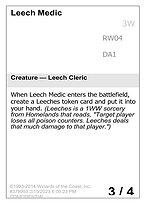 Magic the Gathering Card - Leech Medic - MTG Circle