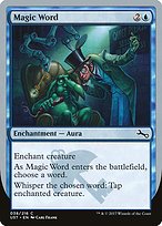 Magic the Gathering Card - Magic Word - MTG Circle