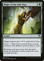 Magic the Gathering Card - Might of the Old Ways - MTG Circle