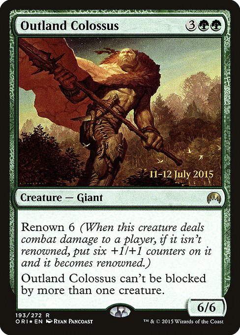 Magic the Gathering Card - Outland Colossus - MTG Circle
