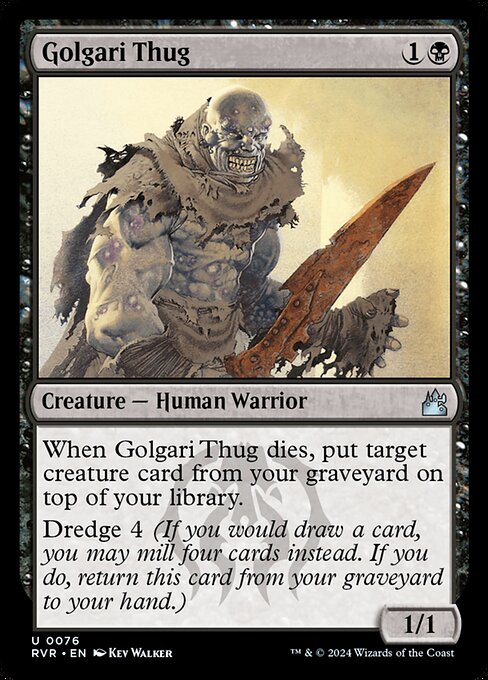 Magic the Gathering Card - Golgari Thug - MTG Circle