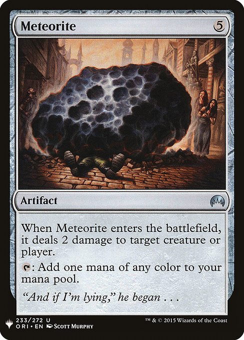 Magic the Gathering Card - Meteorite - MTG Circle