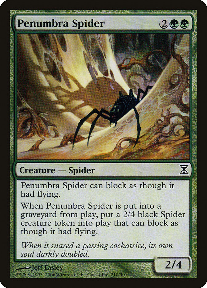 Magic the Gathering Card - Penumbra Spider - MTG Circle