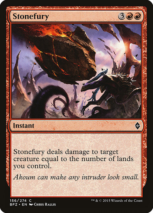 Magic the Gathering Card - Stonefury - MTG Circle
