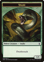 Magic the Gathering Card - Snake - MTG Circle