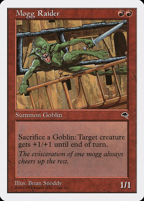 Magic the Gathering Card - Mogg Raider - MTG Circle