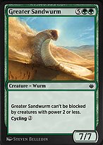 Magic the Gathering Card - Greater Sandwurm - MTG Circle