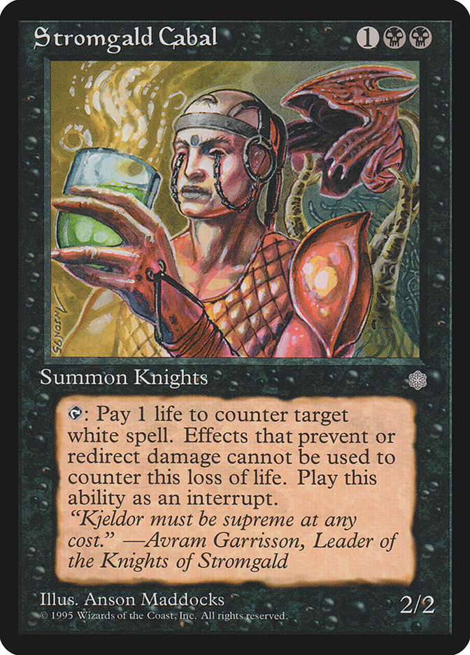 Magic the Gathering Card - Stromgald Cabal - MTG Circle