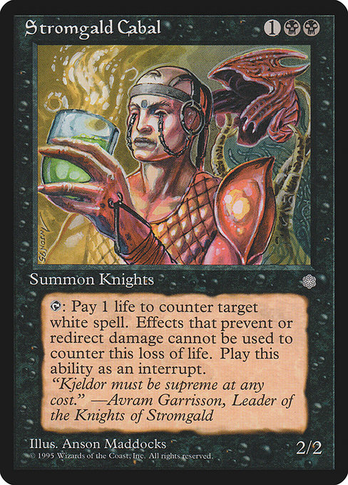 Magic the Gathering Card - Stromgald Cabal - MTG Circle