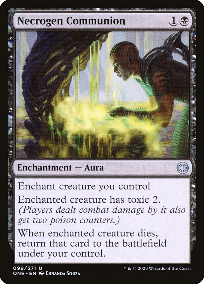 Magic the Gathering Card - Necrogen Communion - MTG Circle
