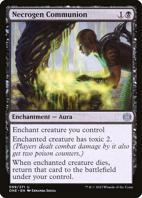 Magic the Gathering Card - Necrogen Communion - MTG Circle