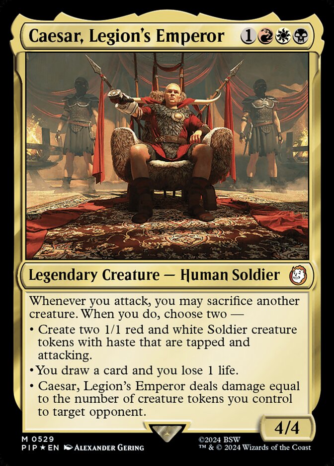 Magic the Gathering Card - Caesar, Legion's Emperor - MTG Circle
