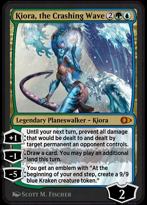 Magic the Gathering Card - Kiora, the Crashing Wave - MTG Circle